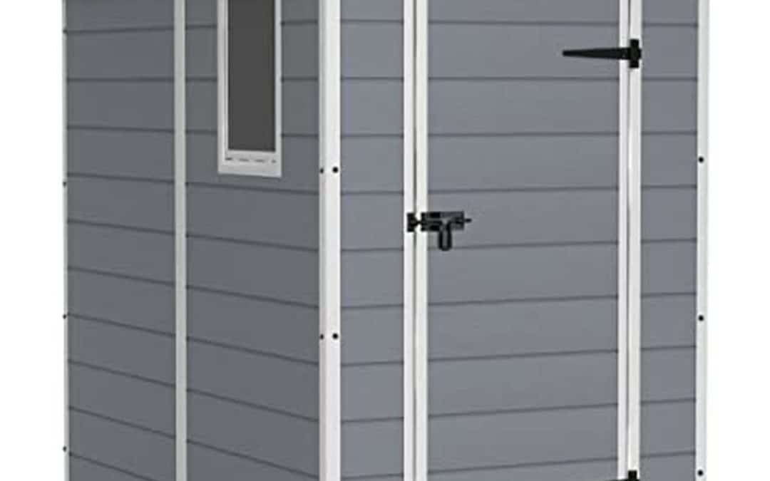 Test de l'abri Keter Manor 46 2, 2m² gris