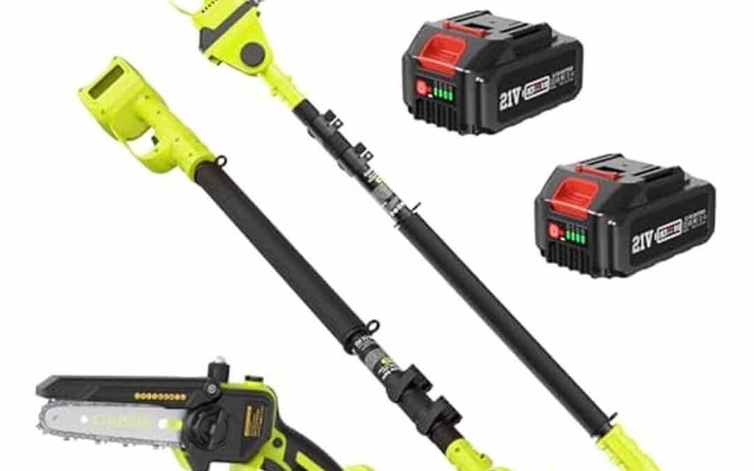 Test de l'élagueuse sur perche sans fil modèle 6 pouces brushless