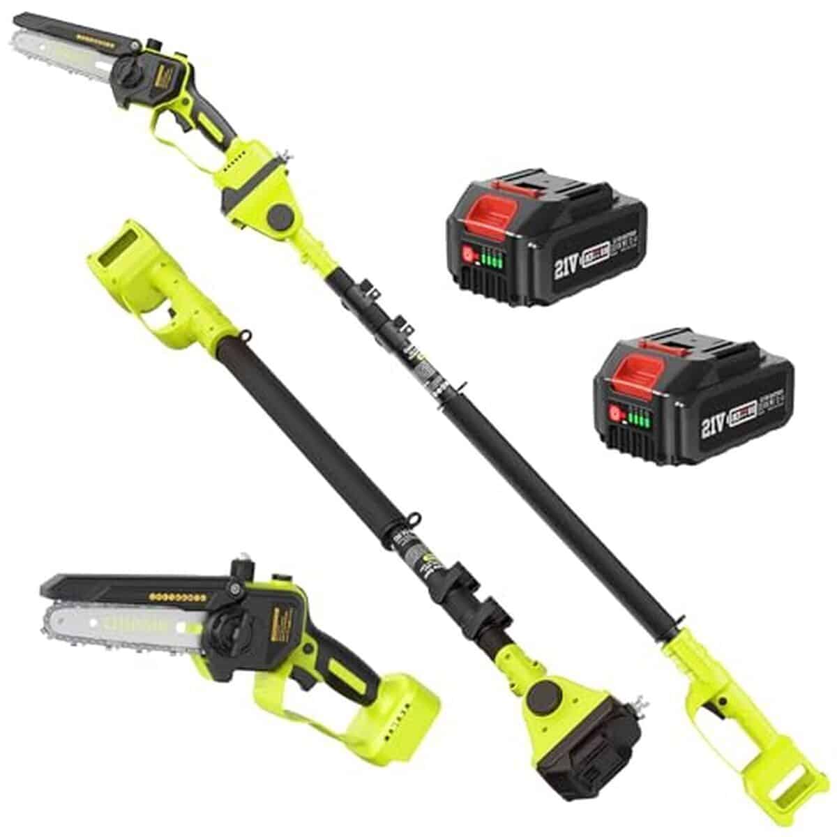 Test de l'élagueuse sur perche sans fil modèle 6 pouces brushless