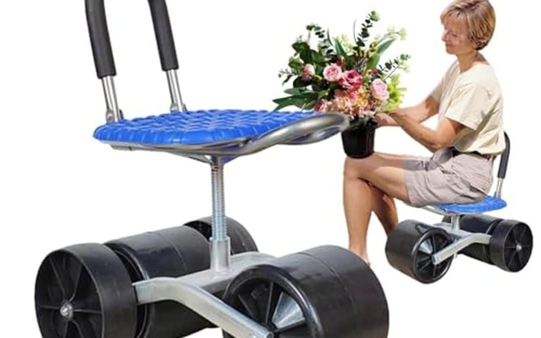 Test du chariot de jardin avec rangement intégré et roulettes