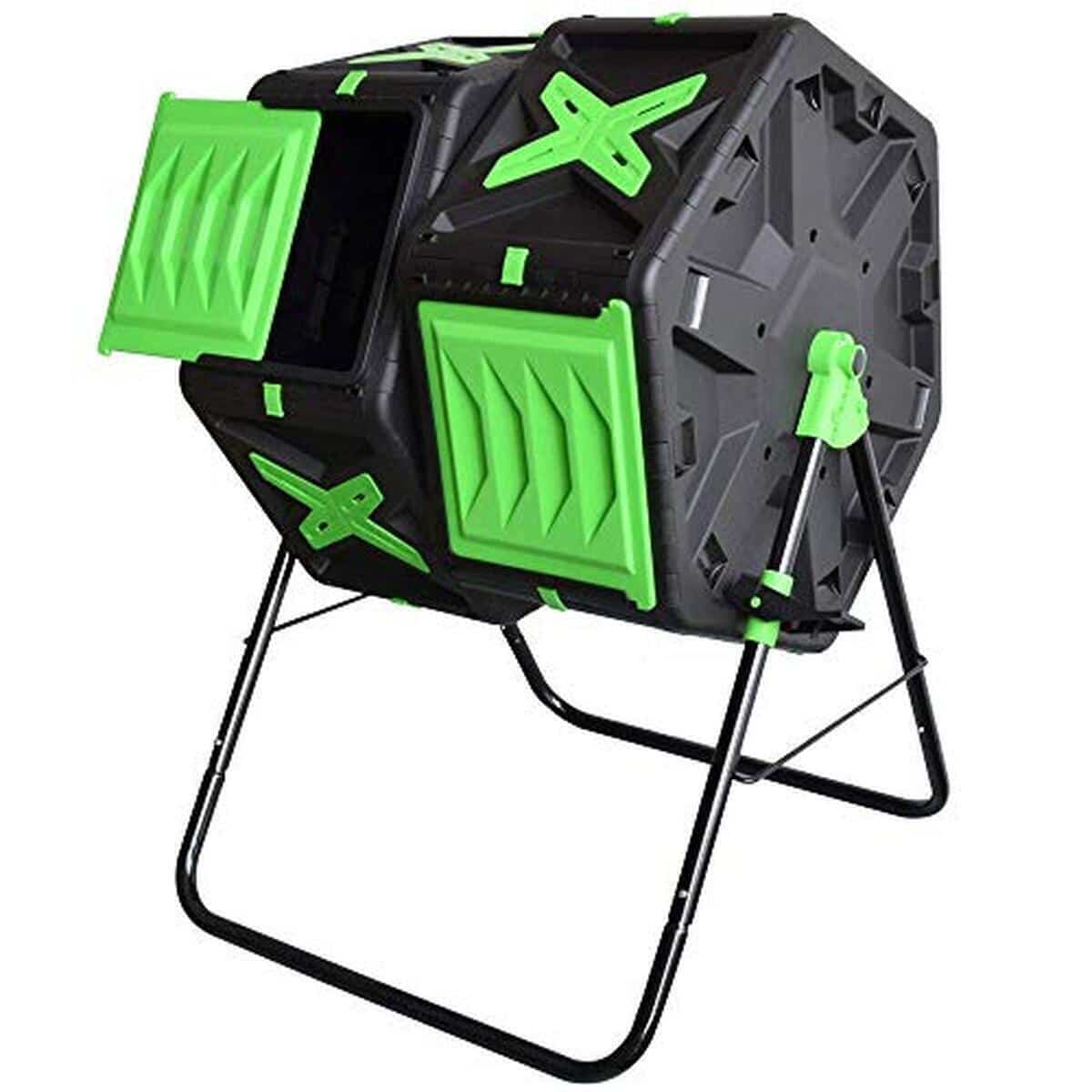 Test du composteur double chambre Easy-Turn 140 l de Tumbling