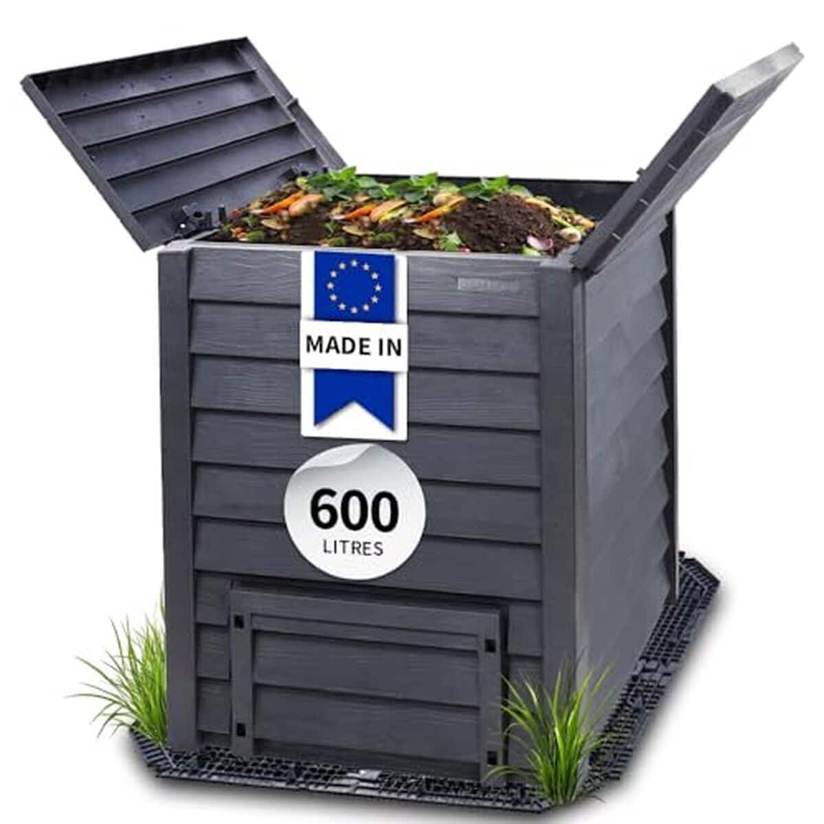 Test du kit composteur Garantia Thermo-Wood 600L : performance et design bois