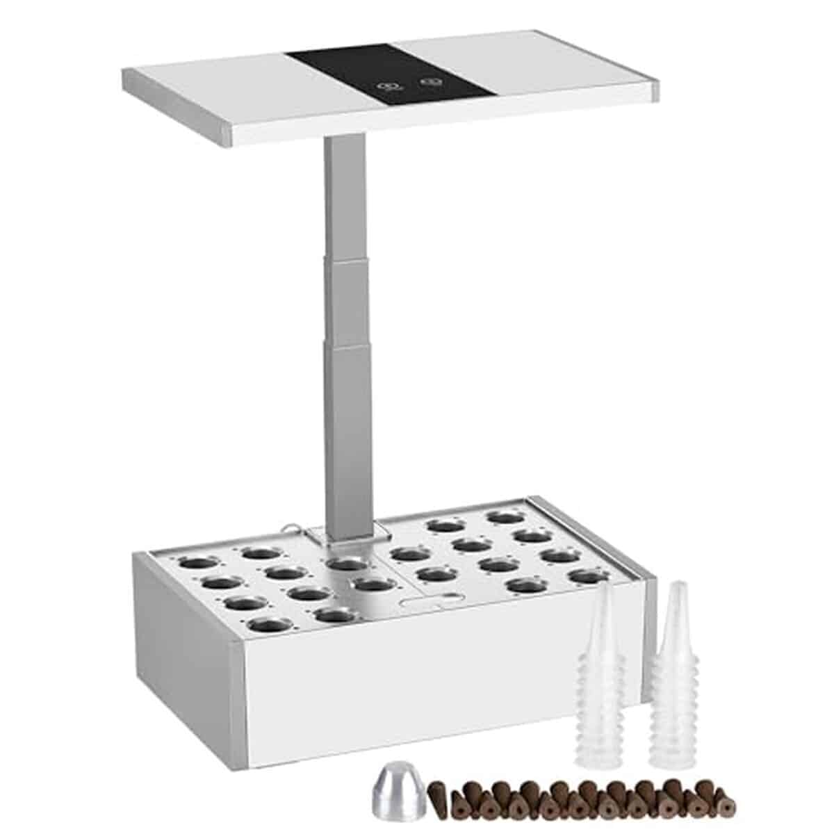 Test du kit serre WilTec : potager hydroponique LED blanc 9, 8 L