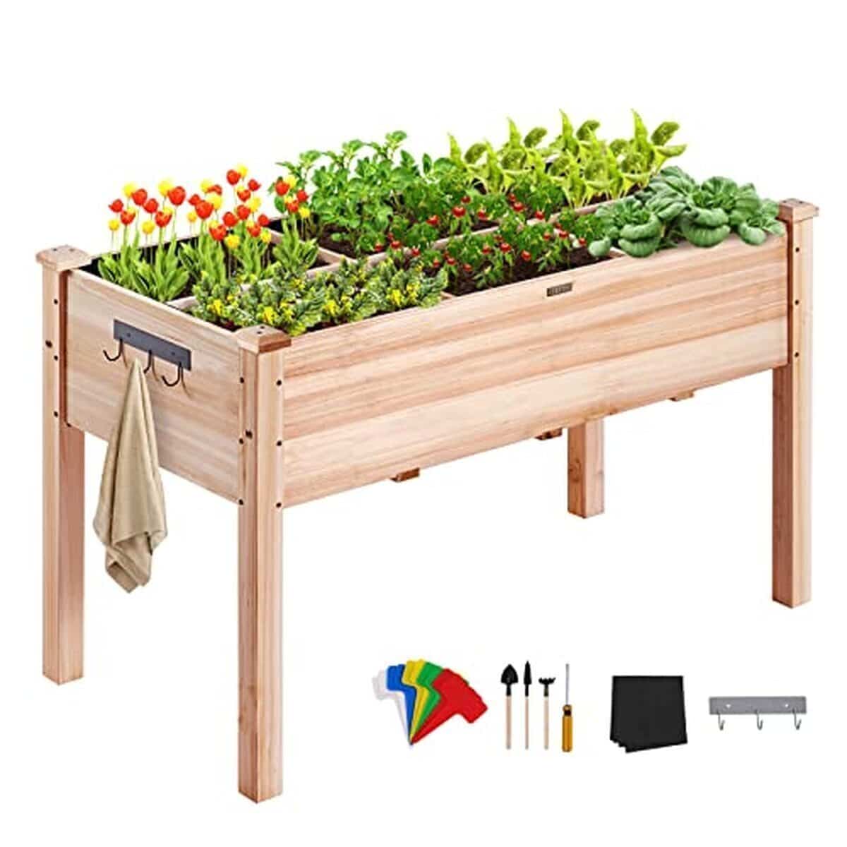 Test : jardinière surélevée en bois VEVOR 120x58x76 cm