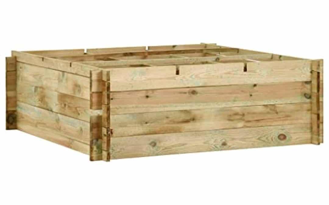 Test jardinière vidaXL 120x120 pour légumes