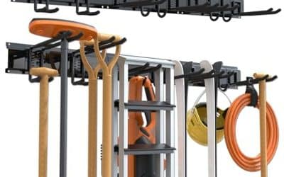 Test porte-outils mural jardin 3-H 120 cm : rangement modulable en acier inoxydable