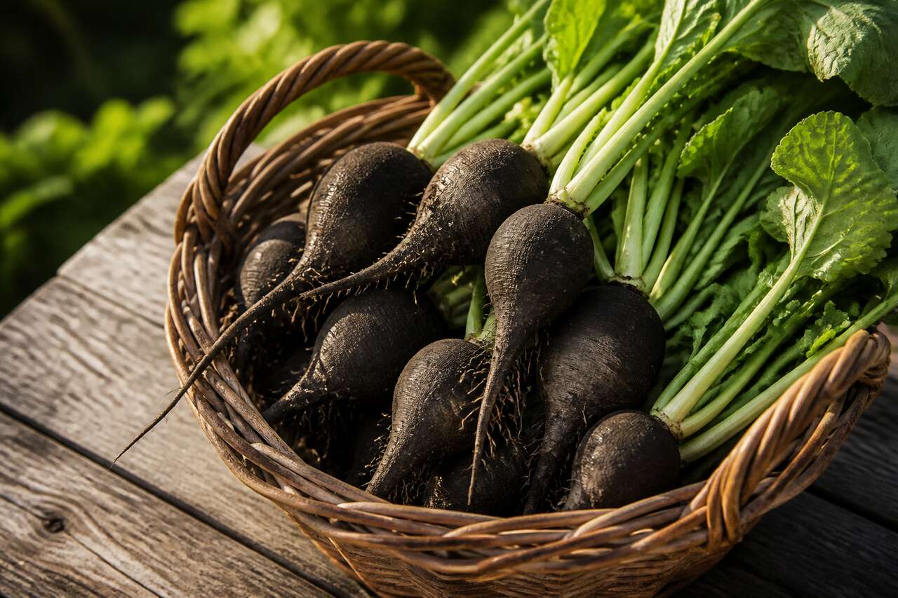 Vari&eacute;t&eacute;s populaires de radis noir