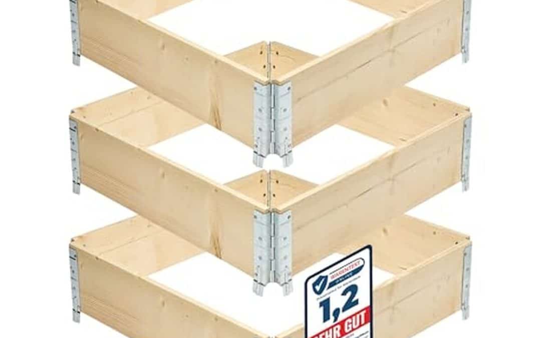 Test du carré potager modulable Garronda GD-0141 en bois naturel