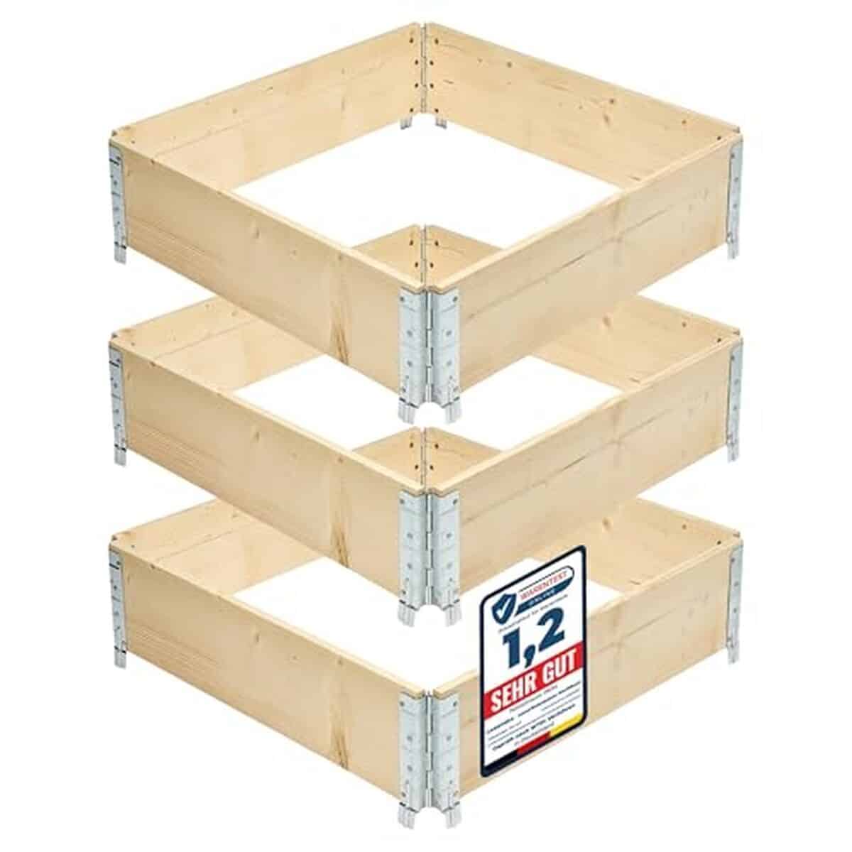 Test du carré potager modulable Garronda GD-0141 en bois naturel