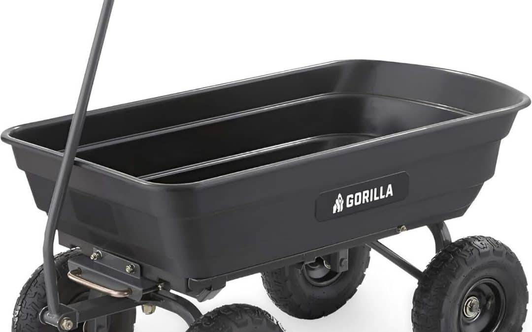 Test du chariot Gorilla Carts robuste : jardinage et aménagement paysager