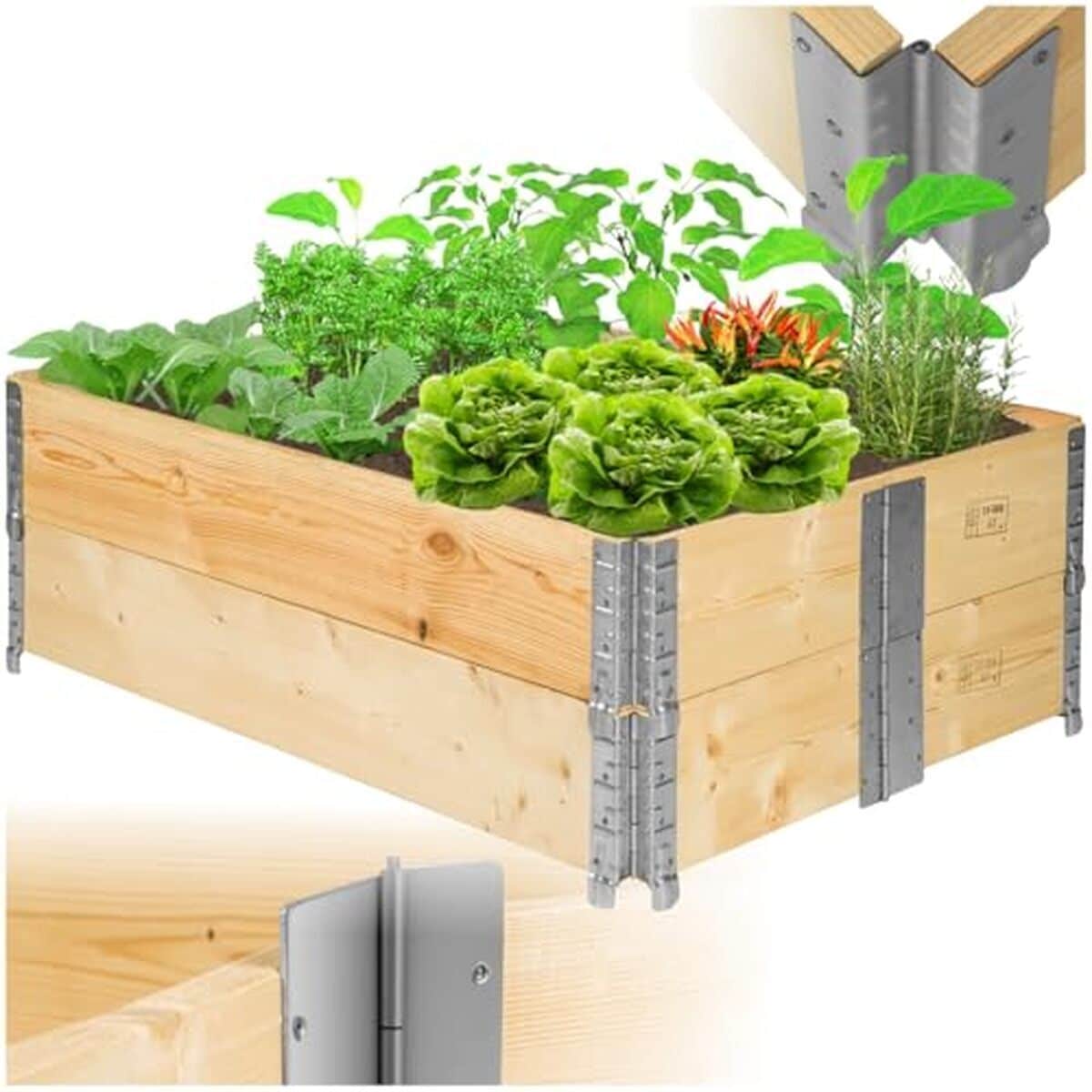 Test du lit de jardin TecTake : potager surélevé en bois
