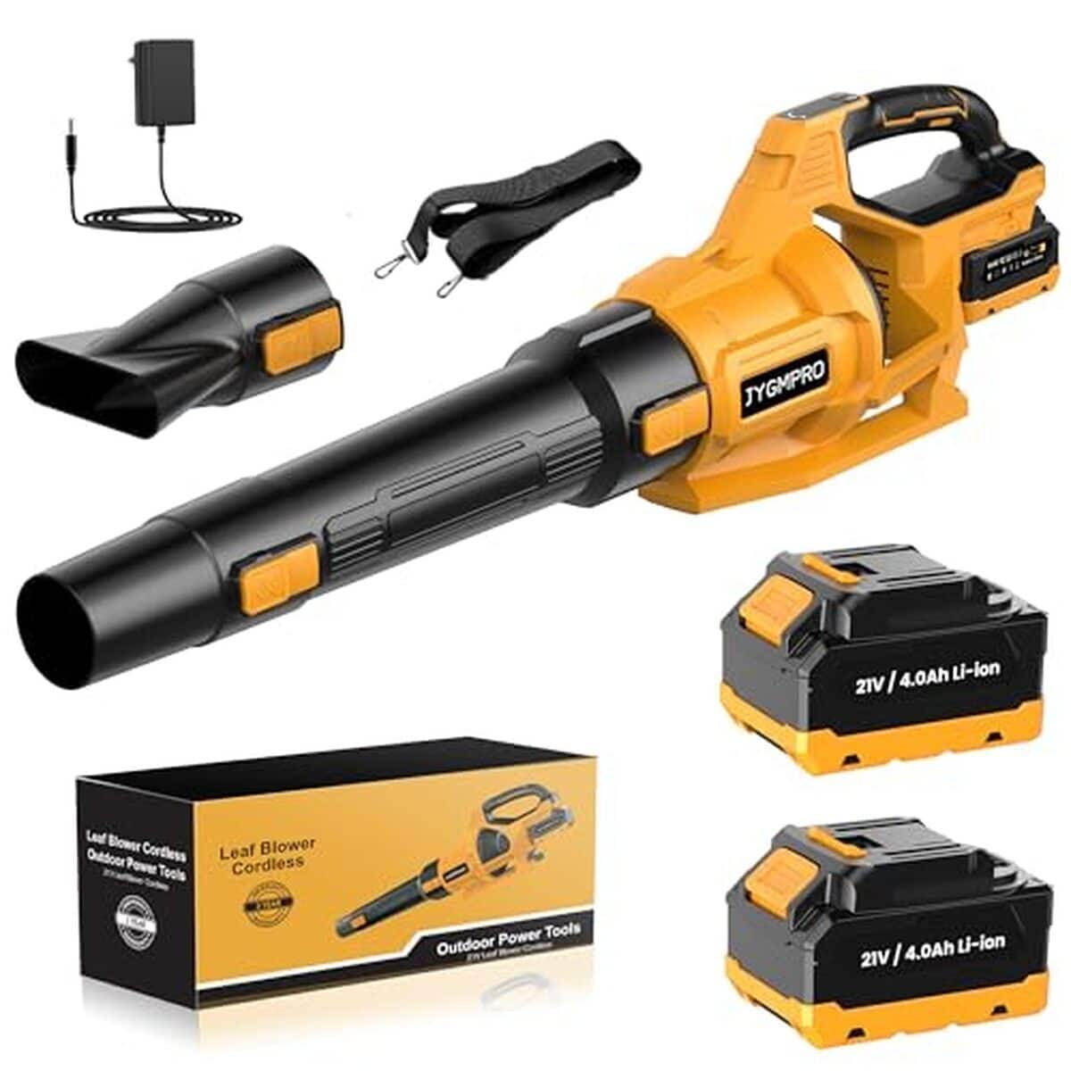 Test : jYGMPRO souffleur batterie 21V avec 3 vitesses et accessoires complets