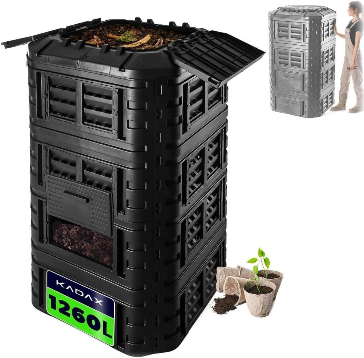 Test composteur KADAX 1260L : efficace et écologique