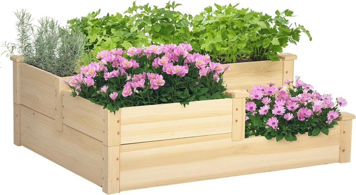 Test : jardinière extérieure en escalier Outsunny