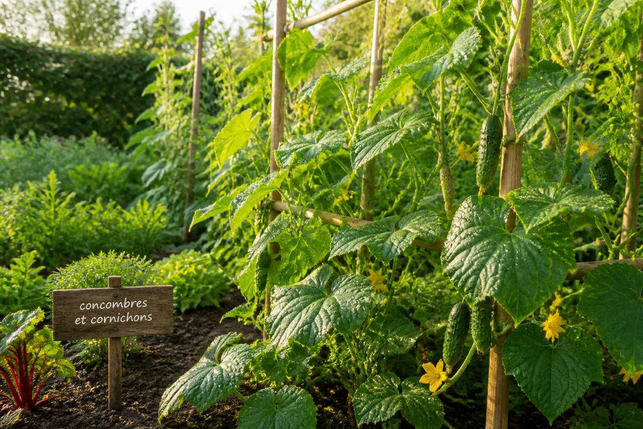 Cultiver concombres et cornichons au potager : guide complet