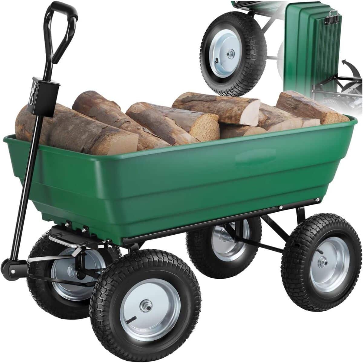 Test du chariot de jardin tout-terrain tectake 125L