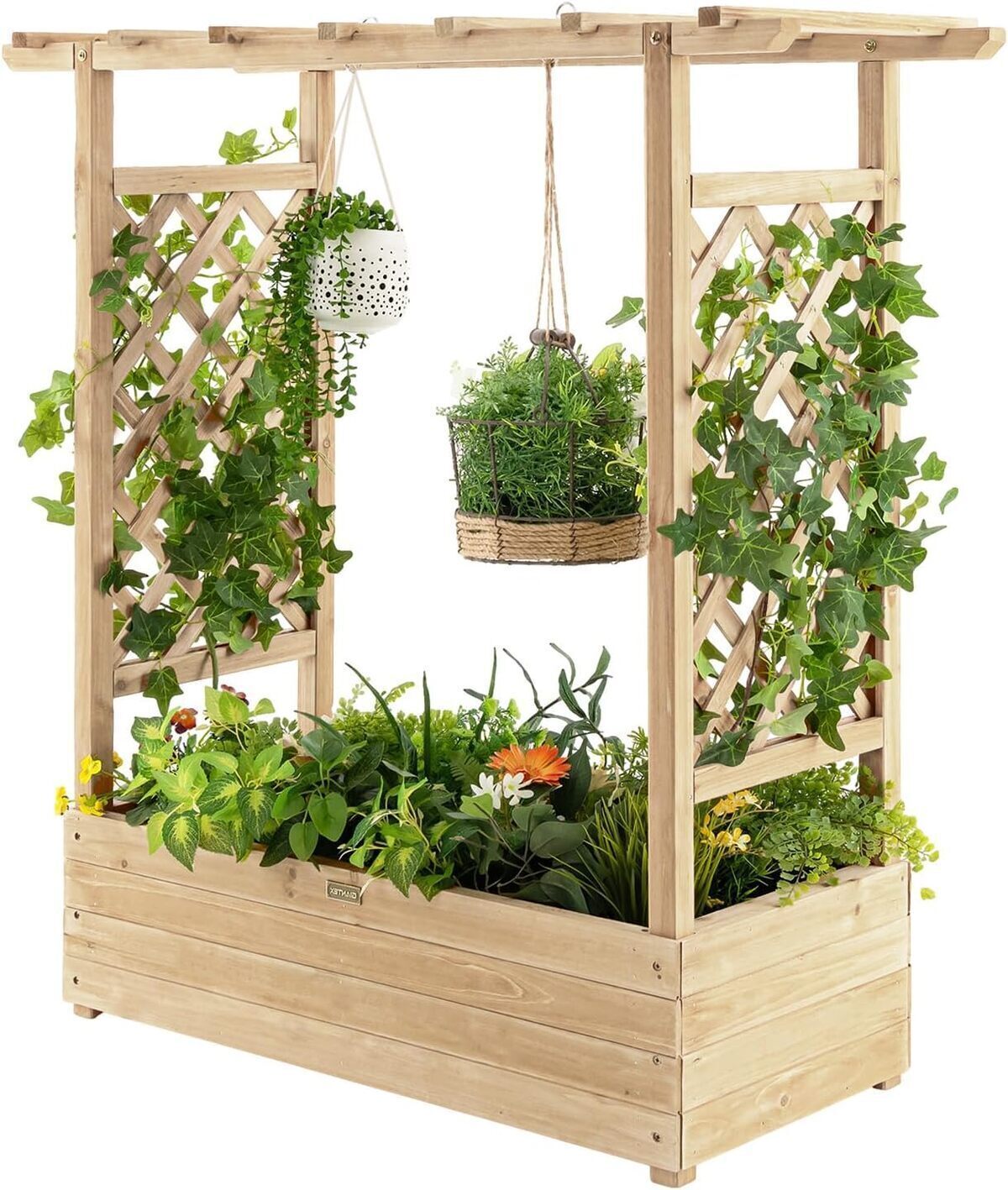Test jardinière treillis Goplus : pour plantes grimpantes et fleurs