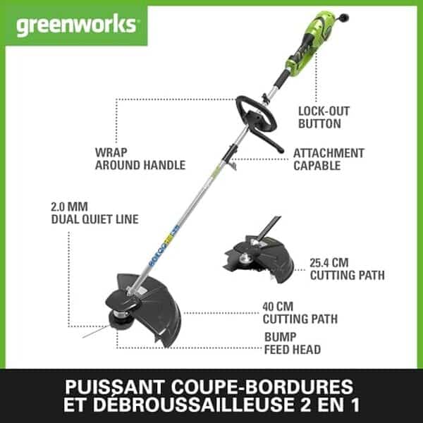 Découvrez notre test détaillé de la débroussailleuse Greenworks GST1246 : puissance, précision et autonomie. Avis complet et comparatif pour bien choisir. 