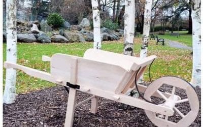 Test de la brouette en bois Luxy grand modèle