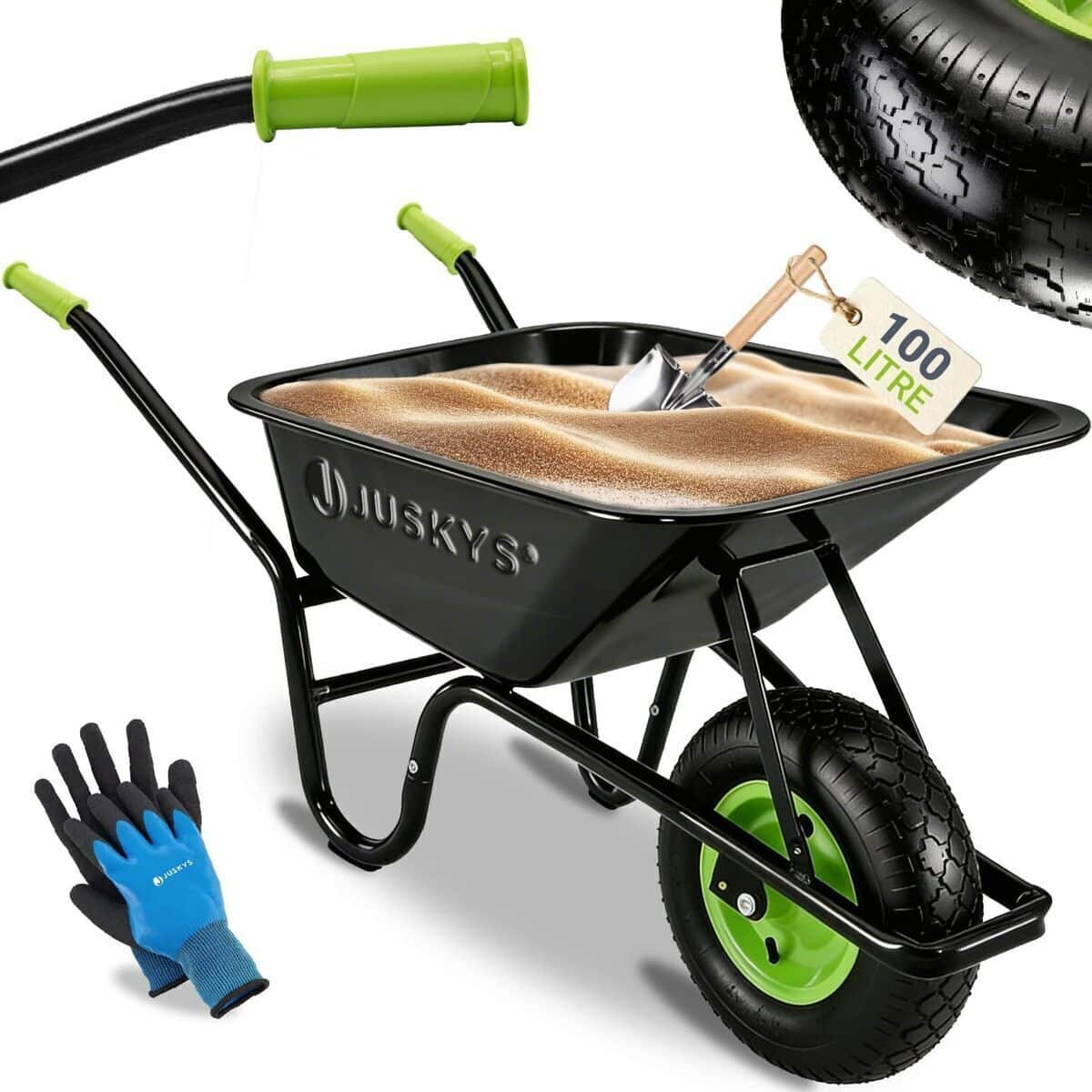 Test de la brouette Juskys Garden : robustesse et efficacité au jardin