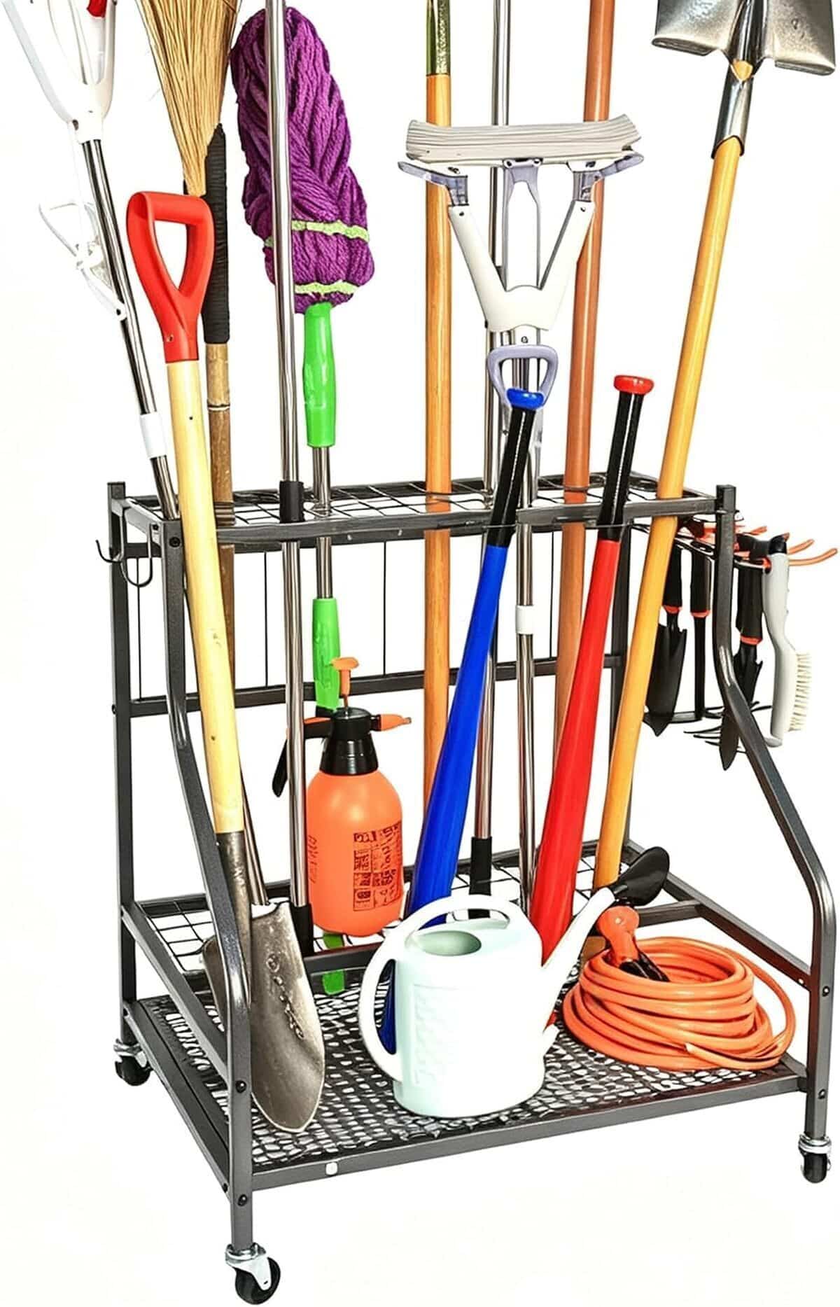 Test de l'étagère utilitaire Sinoer : rangement pratique pour outils de jardin