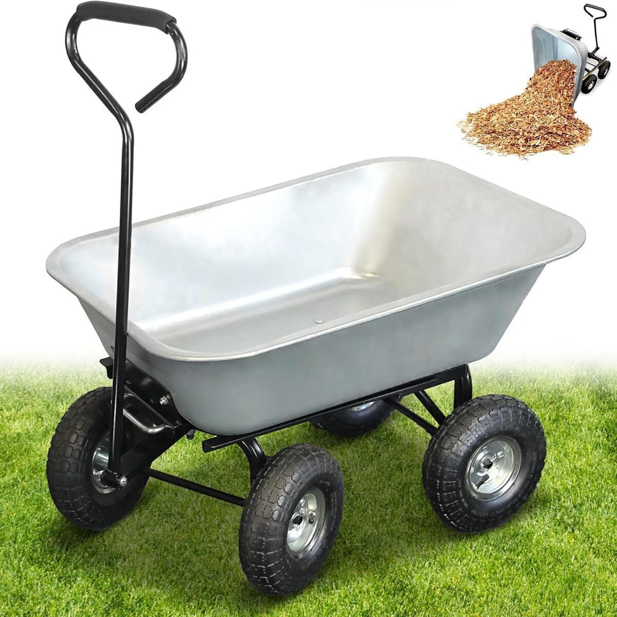 Test du chariot de jardin à main FISHTEC 75L : praticité et robustesse