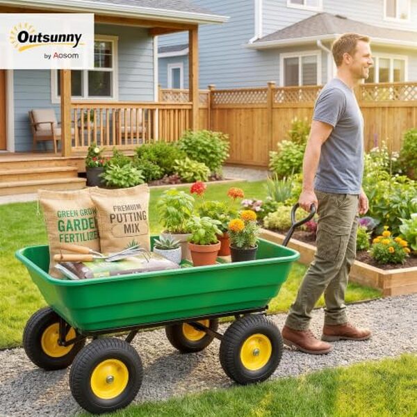 Découvrez notre test complet du chariot de jardin Outsunny 125L 200 kg. Capacité, qualité et performances : le meilleur allié de vos travaux de jardinage.