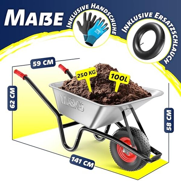 Découvrez notre test détaillé de la brouette de chantier MASKO 100 l : analyse de ses performances, robustesse et fiabilité pour les professionnels du bâtiment et les particuliers. 