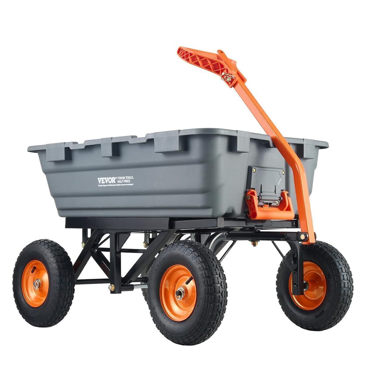 Test : chariot de jardin Vevor 680 kg 2 en 1