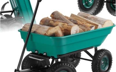 Test : chariot tout-terrain tectake® 120kg avec benne basculante