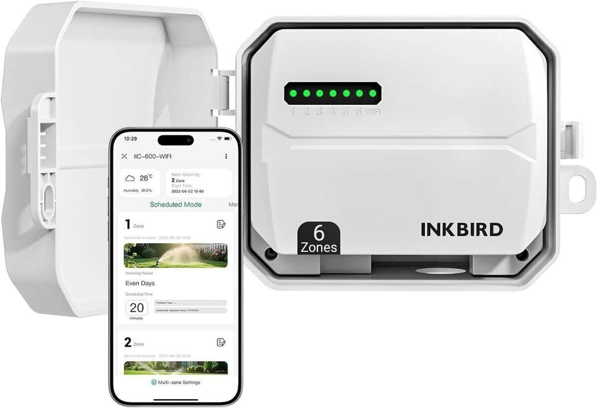 Test du programmateur d'arrosage WiFi Inkbird 8 voies