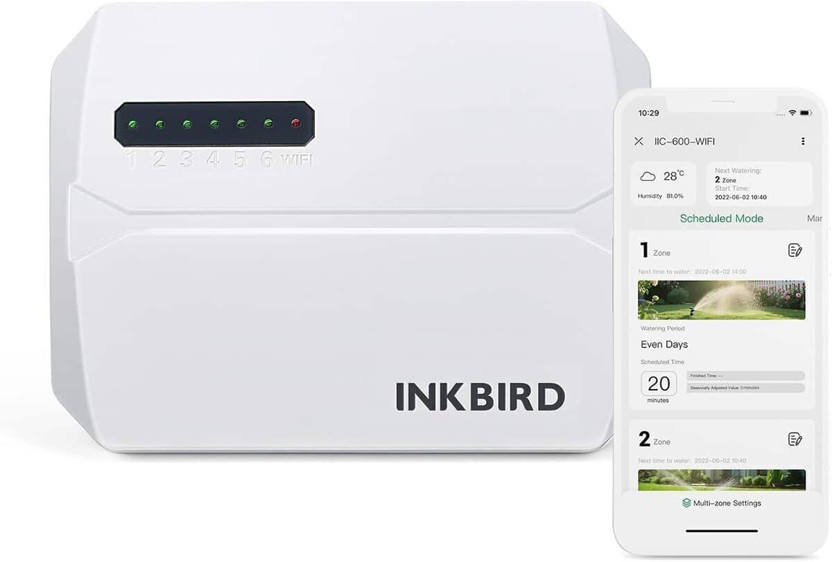 Test : programmateur Inkbird WiFi 6 voies pour arrosage intelligent