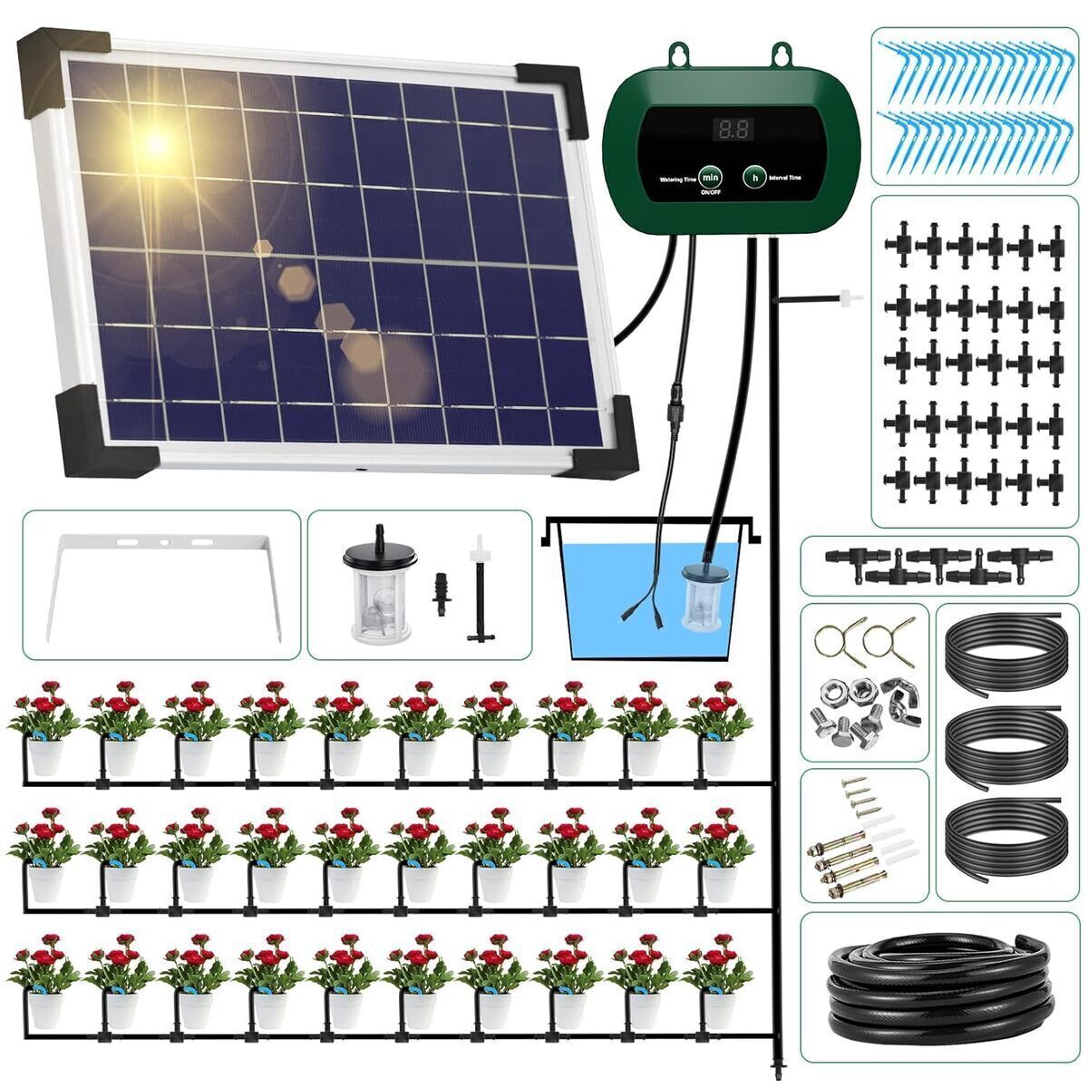 Test : yahamoo système d'irrigation solaire 300 modes