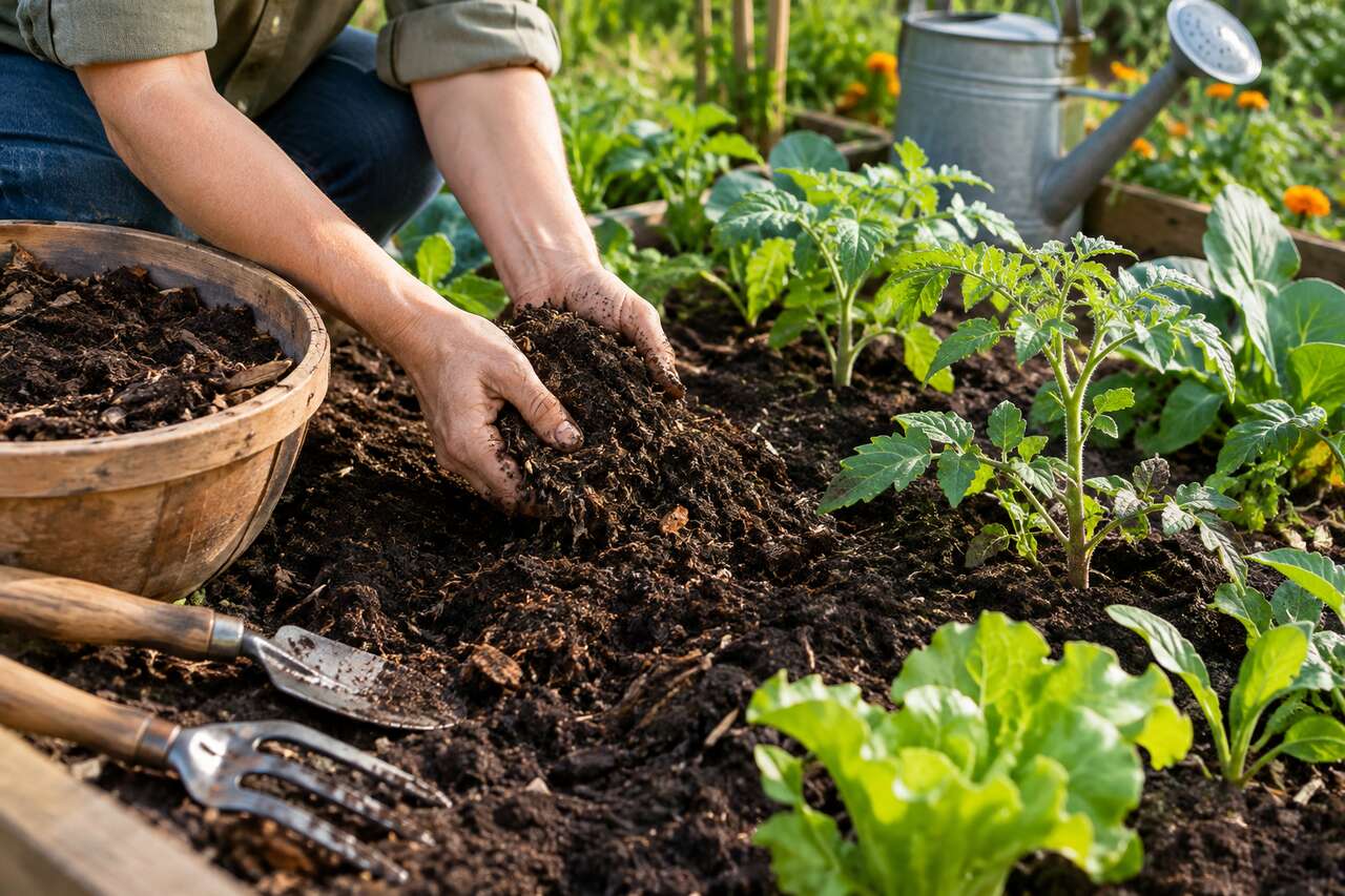 Engrais, compost & humidité du sol : guide jardinage optimal