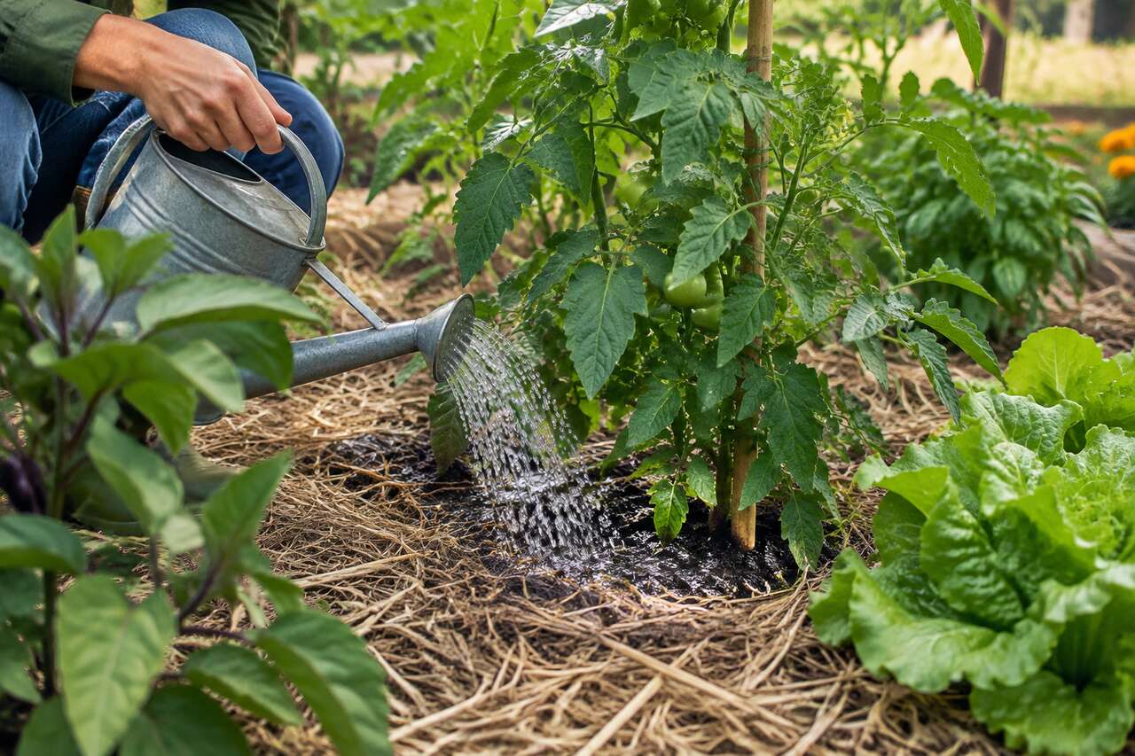 Routine pratique: le trio compost, paillage, arrosage pour stabiliser l’humidité Routine pratique: le trio compost, paillage, arrosage pour stabiliser l’humidité