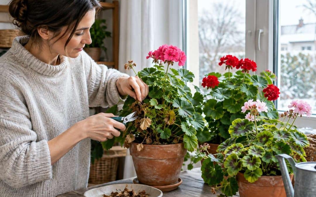 Comment protéger les géraniums et pélargoniums en hiver ?