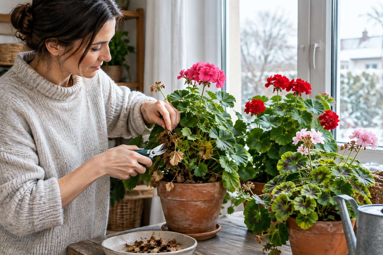 Comment protéger les géraniums et pélargoniums en hiver ?