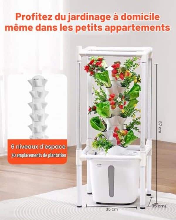 Découvrez notre test détaillé du système hydroponique VEVOR avec 30 fentes, lampe et pompe intégrées. Avis, avantages et conseils pour bien choisir votre hydroponie.