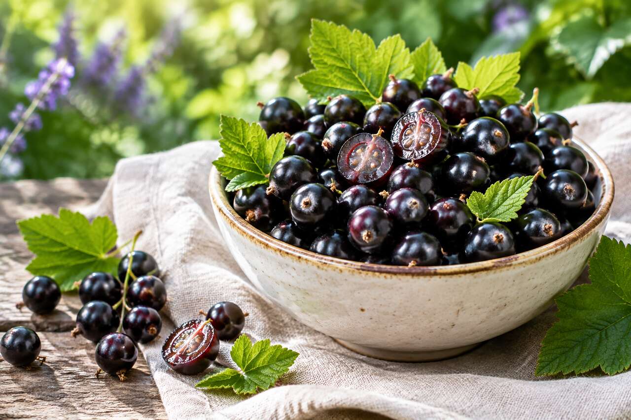 Le cassis, un fruit noir class&eacute; parmi les fruits rouges