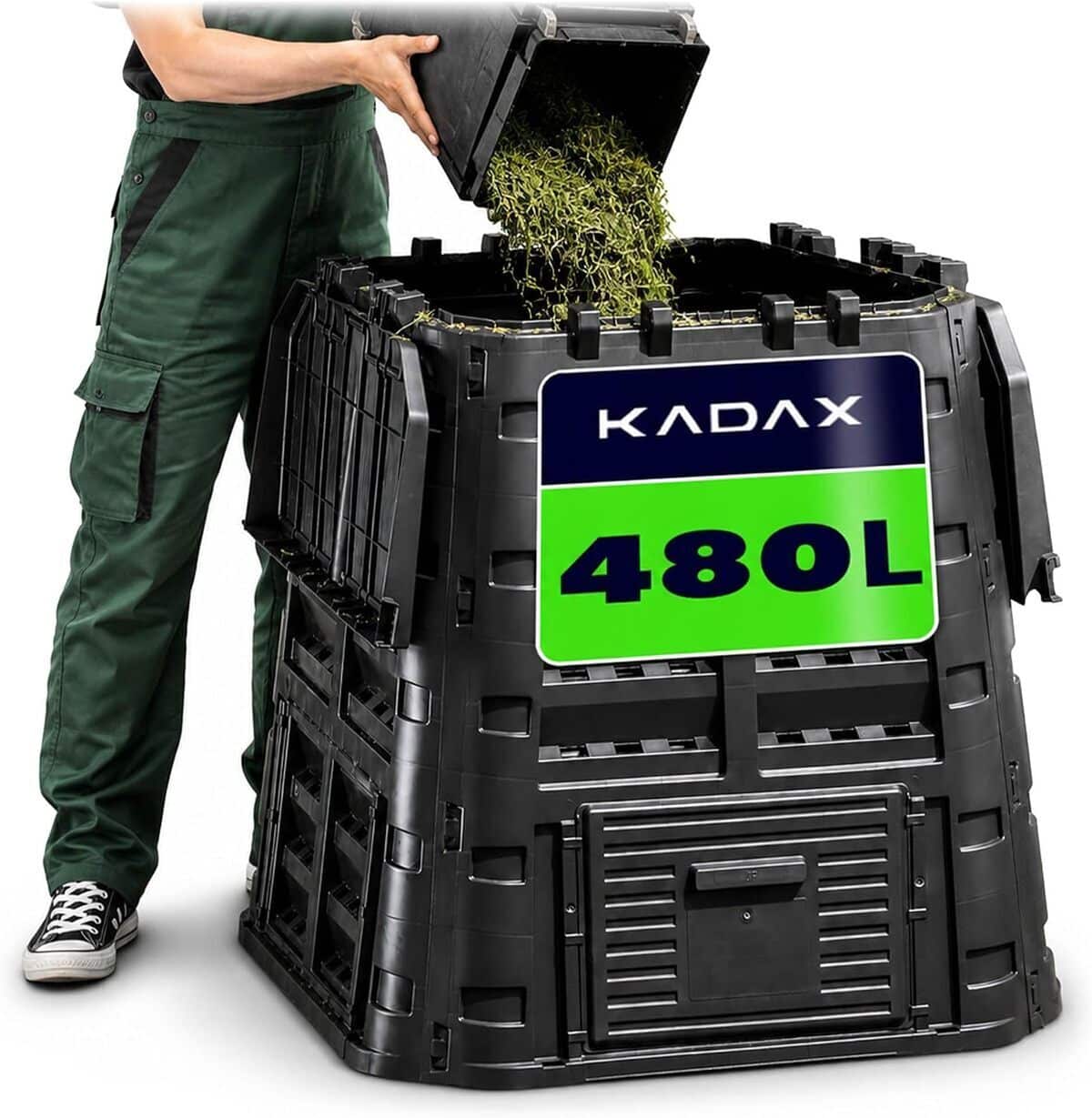 Test : composteur de jardin KADAX 480L, la solution écolo pratique