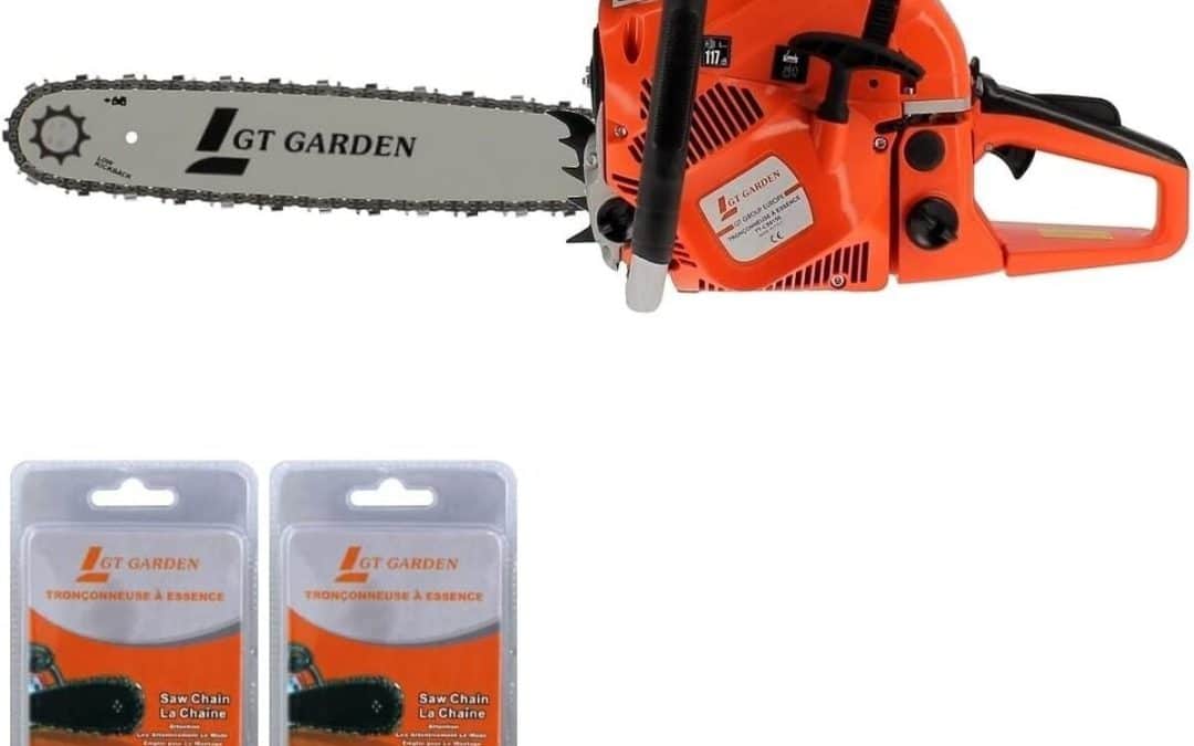 Test tronçonneuse thermique GT Garden 62 cm3 : performance et puissance