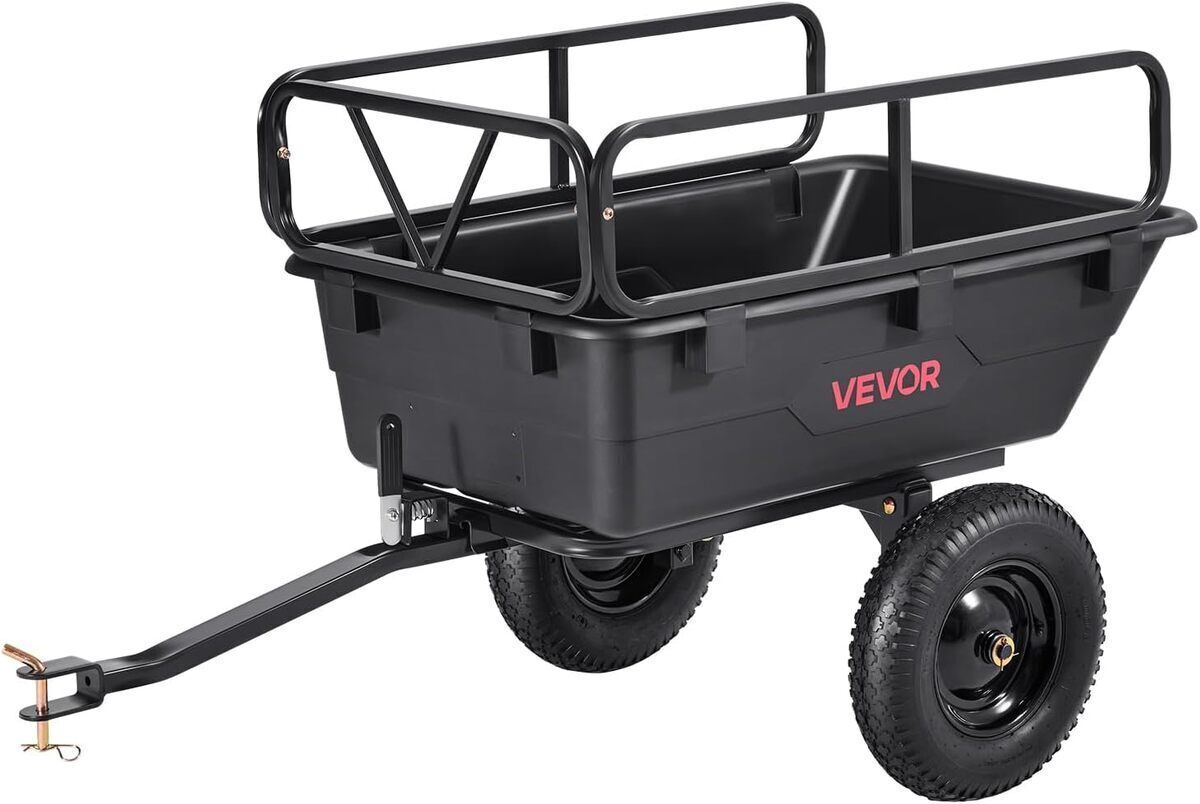 Test VEVOR remorque à benne basculante 283 L pour tracteurs